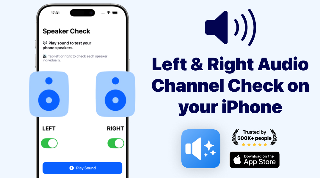 phone speaker audio test for iphone iOS application