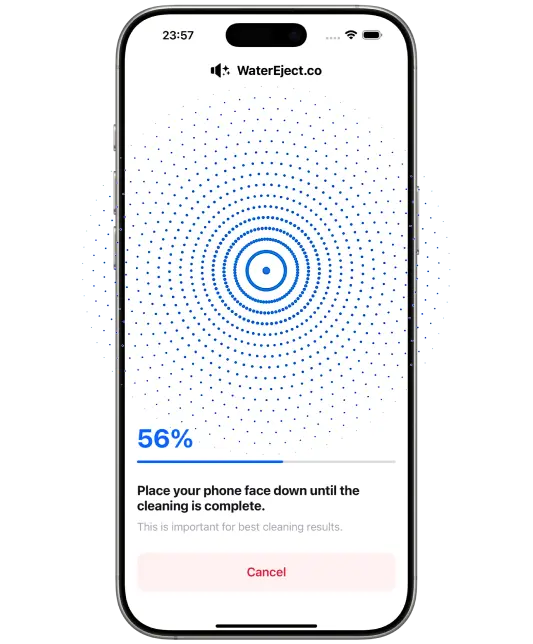 Speaker cleaner iOS app